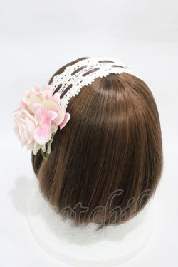 画像2: Innocent World / フルールヘッドドレス  ショコラ×ピンク/Chocolat×Pink H-26-03-02-1005-IW-AC-NS-ZH