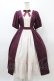 画像1: axes femme kawaii / エレガントドールワンピース M ワイン H-26-03-02-1039-AX-OP-NS-ZH (1)