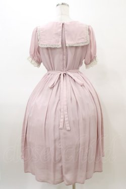 画像2: Ank Rouge / スクエアカラーワンピース M ピンク H-26-03-02-1043-CA-OP-NS-ZH