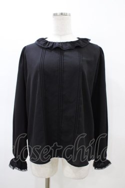 画像1: an another angelus / タック使いシフォンプルブラウス Free BLACK H-26-03-02-1056-CA-BL-NS-ZH