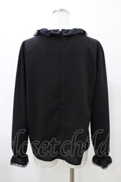 画像2: an another angelus / タック使いシフォンプルブラウス Free BLACK H-26-03-02-1056-CA-BL-NS-ZH