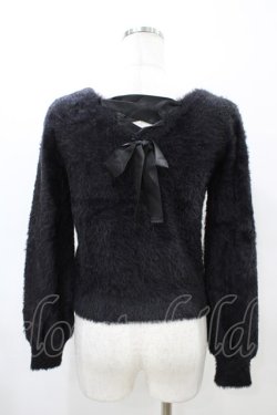 画像2: Ank Rouge / パールリボンニットトップス M ブラック H-26-03-02-1057-CA-TO-NS-ZH