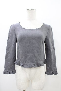 画像1: evelyn / フリルプルオーバ‐ Free グレー H-26-03-02-1058-LO-TO-NS-ZH