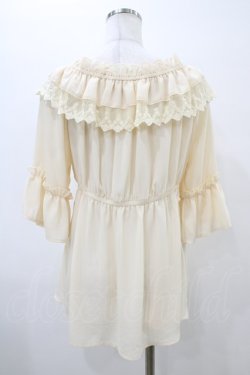 画像2: axes femme kawaii / エンパイアフリルブラウス M 生成り H-26-03-02-1059-AX-BL-NS-ZH