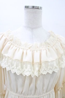 画像3: axes femme kawaii / エンパイアフリルブラウス M 生成り H-26-03-02-1059-AX-BL-NS-ZH