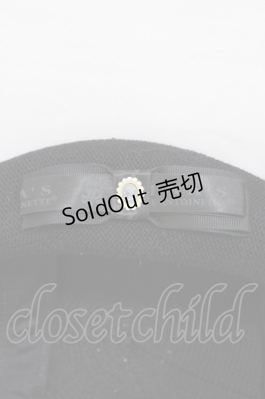 画像3: m petit by misako / NINA'S AM カメオベレー  ブラック H-26-03-02-1009-LO-AC-NS-ZH (3)