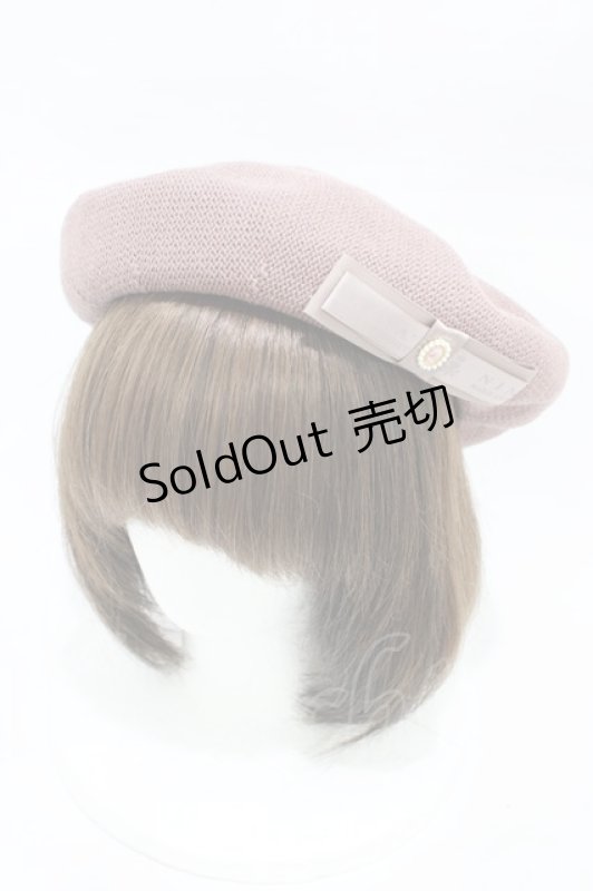 画像1: m petit by misako / NINA'S AM カメオベレー  ピンク H-26-03-02-1010-LO-AC-NS-ZH (1)