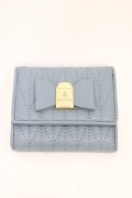 m petit by misako / NINA'Sコラボ財布  ブルー H-26-03-02-1016-LO-ZA-NS-ZH