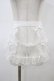 画像1: axes femme kawaii / ドットチュールハーフエプロン M 白 H-26-03-02-1017-AX-ZA-NS-ZH (1)