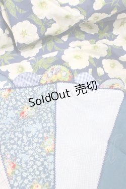 画像3: PINK HOUSE / パッチワーク花柄ストール  ブルー H-26-03-02-1018-LO-ZA-NS-ZH