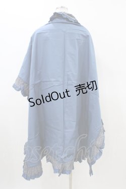 画像2: PINK HOUSE / イチゴ柄ストール  ブルー H-26-03-02-1019-LO-ZA-NS-ZH