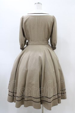 画像2: Innocent World / エレノアワンピース M モカ×ショコラ/Mocha×Chocolat H-26-03-02-1030-IW-OP-NS-ZH