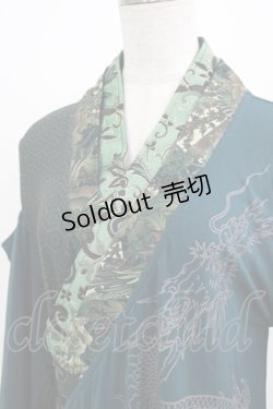 画像4: Qutie Frash / 肩開き着物カーディガン  緑 H-26-03-02-049-QU-TO-KB-ZH