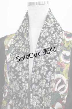 画像5: Qutie Frash / 着物ロングカーデ  黒 H-26-03-02-050-QU-TO-KB-ZH