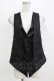 画像1: Qutie Frash / レイヤード風ベスト  黒 H-26-03-02-051-QU-TO-KB-ZH (1)