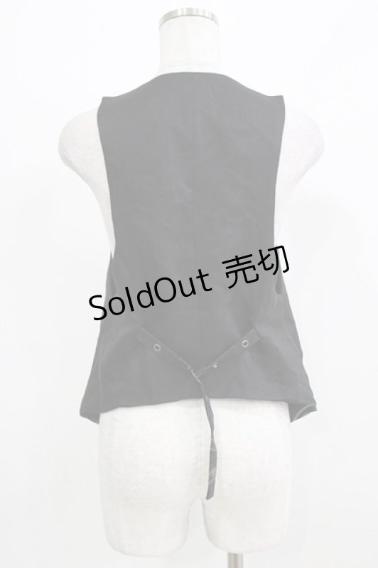 画像3: Qutie Frash / レイヤード風ベスト  黒 H-26-03-02-051-QU-TO-KB-ZH (3)