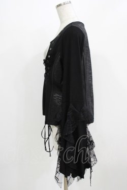 画像2: Qutie Frash / 姫袖カーディガン  黒 H-26-03-02-052-QU-TO-KB-ZH