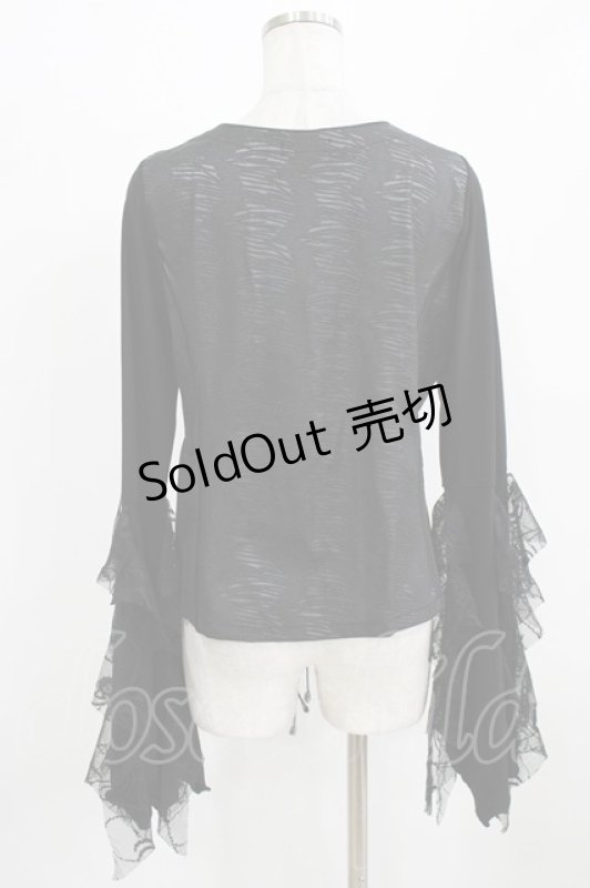 画像3: Qutie Frash / 姫袖カーディガン  黒 H-26-03-02-052-QU-TO-KB-ZH (3)