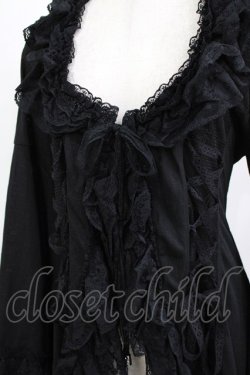 画像4: Qutie Frash / 着物レースカーディガン  黒 H-26-03-02-055-QU-TO-KB-ZH