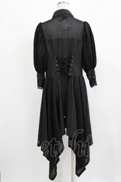 画像3: Qutie Frash / パフスリーブブラウス L 黒 H-26-03-02-056-QU-BL-KB-ZH