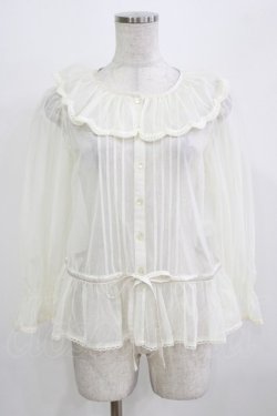 画像1: Melody BasKet / 朝霧を纏うブラウス  アイボリー H-26-03-02-057-LO-BL-KB-ZH