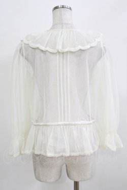 画像3: Melody BasKet / 朝霧を纏うブラウス  アイボリー H-26-03-02-057-LO-BL-KB-ZH
