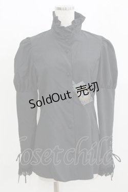 画像1: MIHO MATSUDA / ブラウス・グリウ M ブラック H-26-03-02-059-GO-BL-KB-ZH