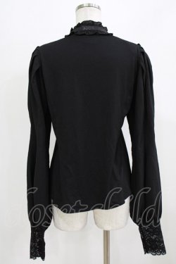 画像3: Qutie Frash / ピンタックブラウス  黒 H-26-03-02-061-QU-BL-KB-ZH