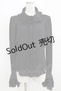 Qutie Frash / 丸襟ブラウス  黒 H-26-03-02-062-QU-BL-KB-ZH