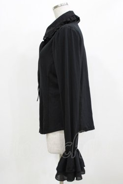 画像2: Qutie Frash / 丸襟ブラウス  黒 H-26-03-02-062-QU-BL-KB-ZH