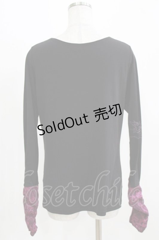 画像3: Qutie Frash / クロスインナーT  黒×紫 H-26-03-02-066-QU-TO-KB-ZH (3)