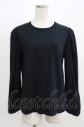 Jane Marple Dans Le Salon / Puffy sleeve pullover  ブラック H-26-03-02-070-JM-TO-KB-ZH