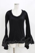 Qutie Frash / チュールフレアカットソー  黒 H-26-03-02-072-QU-TO-KB-ZH