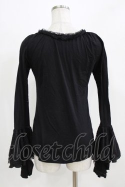 画像3: Qutie Frash / チュールフレアカットソー  黒 H-26-03-02-072-QU-TO-KB-ZH