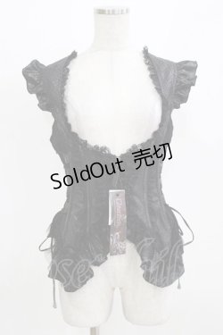 画像1: Qutie Frash / コルセットビスチェ  ブラック H-26-03-02-074-QU-TO-KB-ZH