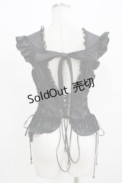 画像3: Qutie Frash / コルセットビスチェ  ブラック H-26-03-02-074-QU-TO-KB-ZH