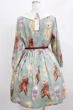 画像3: Leur Getter / Teddy Friends袖付きワンピース トールサイズ(L) ミント H-26-03-02-001-LU-OP-KB-ZH
