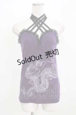 画像1: Qutie Frash / クロスキャミ  紫 H-26-03-02-078-QU-TO-KB-ZH