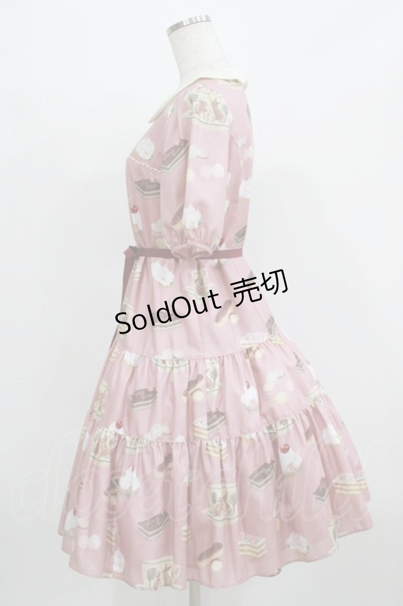 画像2: Leur Getter / Rabbit Tea cup袖付ワンピース M ピンク H-26-03-02-002-LU-OP-KB-ZH (2)