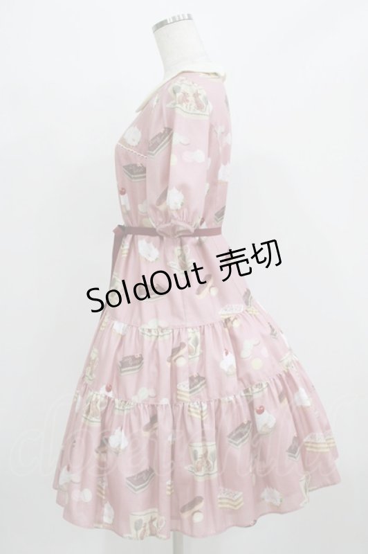 画像2: Leur Getter / Rabbit Tea cup袖付ワンピース M ピンク H-26-03-02-002-LU-OP-KB-ZH (2)