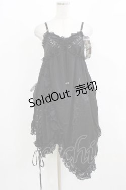 画像1: Qutie Frash / ジャガードベビードール  黒 H-26-03-02-017-QU-OP-KB-ZH