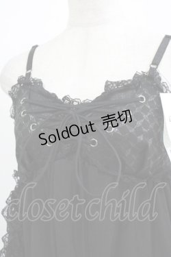 画像4: Qutie Frash / ジャガードベビードール  黒 H-26-03-02-017-QU-OP-KB-ZH