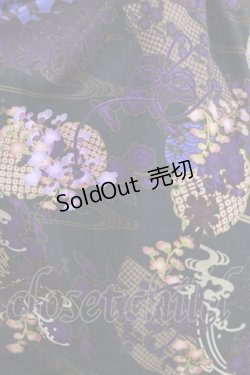 画像4: Qutie Frash / 和柄ミニスカート  黒 H-26-03-02-018-QU-SK-KB-ZH