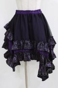 Qutie Frash / ドラゴンサテンスカート  パープル H-26-03-02-019-QU-SK-KB-ZH