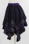 画像2: Qutie Frash / ドラゴンサテンスカート  パープル H-26-03-02-019-QU-SK-KB-ZH (2)