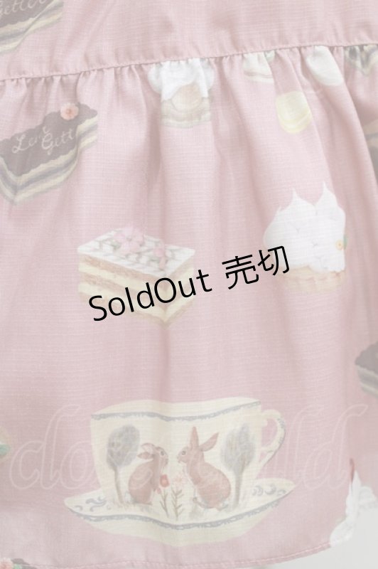 画像4: Leur Getter / Rabbit Tea cup袖付ワンピース M ピンク H-26-03-02-002-LU-OP-KB-ZH (4)