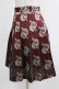 画像2: Jane Marple Dans Le Salon / ローズジャガードタックスカート  ボルドー H-26-03-02-021-JM-SK-KB-ZH (2)