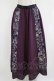 画像1: Qutie Frash / 和柄フレアロングスカート  紫 H-26-03-02-022-QU-SK-KB-ZH (1)