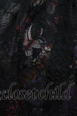 画像4: Qutie Frash / メッシュロングスカート  黒×紫系 H-26-03-02-023-QU-SK-KB-ZH (4)