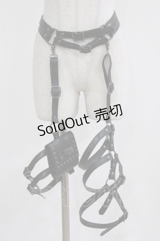 画像1: KILL STAR / Carrion Harness  ブラック H-26-03-03-027-SL-ZA-KB-ZH (1)